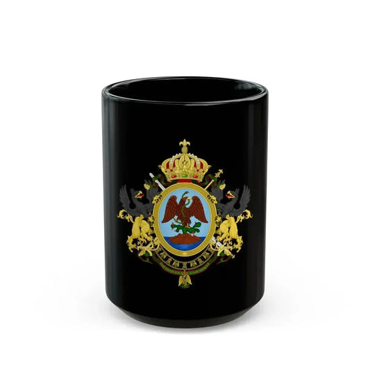 Coat of Arms Second Mexican Empire - Black Coffee Mug 15oz - Go Mug Yourself