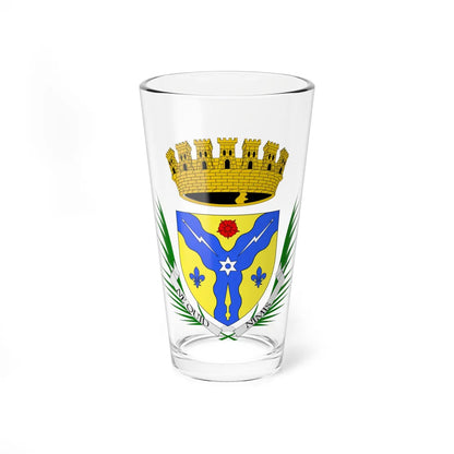 Coat of arms Sherbrooke (Canada) (Coat of Arms) Pint Glass 16oz 16oz - Go Mug Yourself