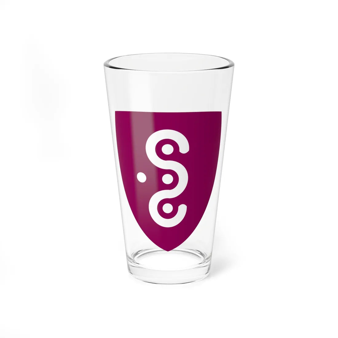 Coat of arms Syddjurs (Denmark) (Coat of Arms) Pint Glass 16oz 16oz - Go Mug Yourself