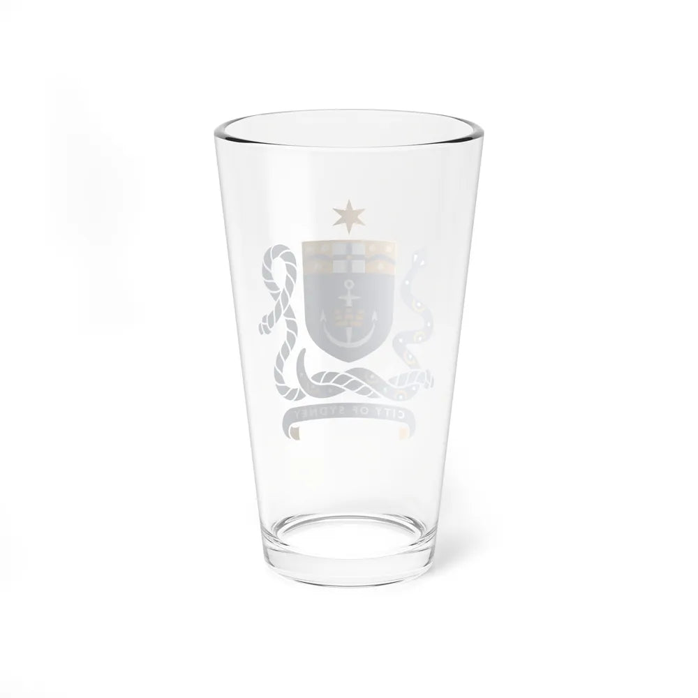 Coat of Arms Sydney Australia - Pint Glass 16oz-Go Mug Yourself