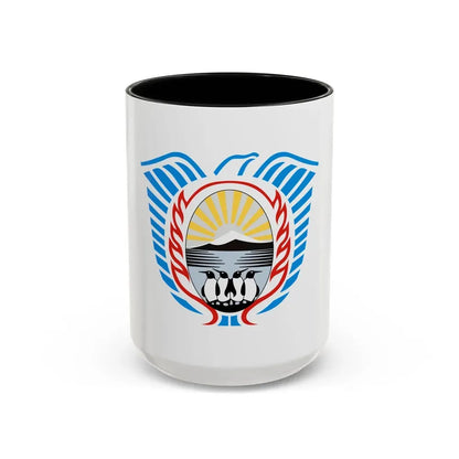 Coat of Arms Tierra del Fuego Argentina - Accent Coffee Mug 15oz Black - Go Mug Yourself