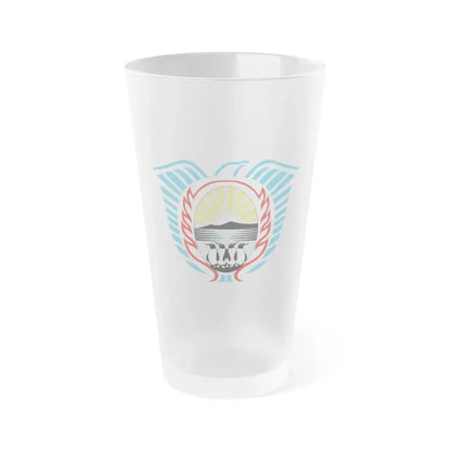 Coat of Arms Tierra del Fuego Argentina - Frosted Pint Glass 16oz Default Title - Go Mug Yourself