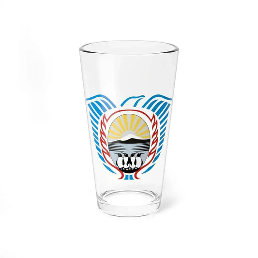 Coat of Arms Tierra del Fuego Argentina - Pint Glass 16oz 16oz - Go Mug Yourself