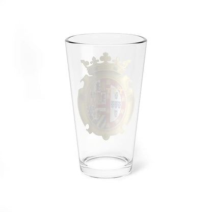 Coat of Joan of Austria as Princess of Portugal (Portugal) (Coat of Arms) Pint Glass 16oz - Go Mug Yourself