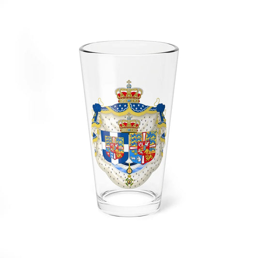 Coats of arms Anne-Marie de Danemark (Denmark) (Coat of Arms) Pint Glass 16oz 16oz - Go Mug Yourself