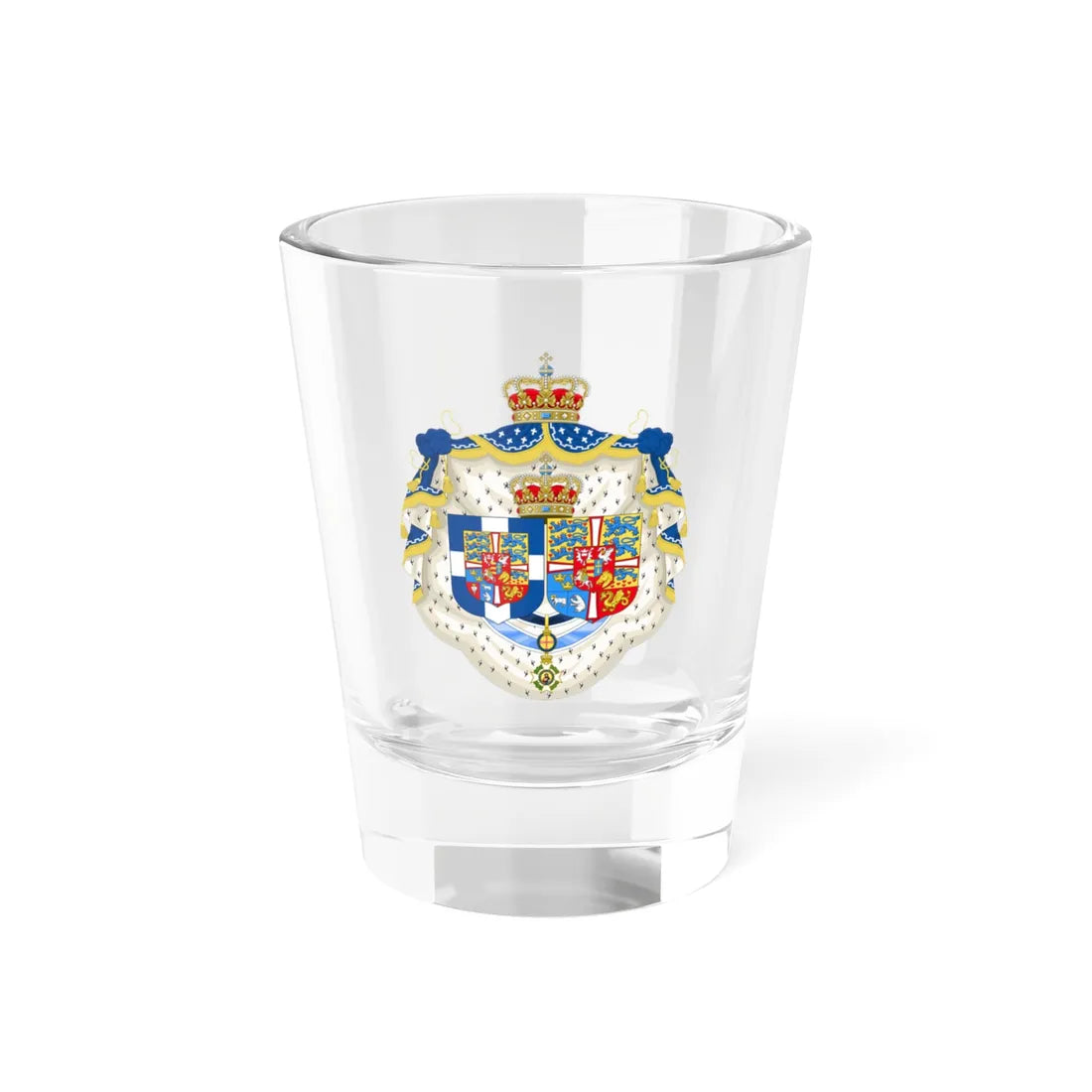 Coats of arms Anne-Marie de Danemark (Denmark) (Coat of Arms) Shot Glass 1.5oz 1.5oz - Go Mug Yourself