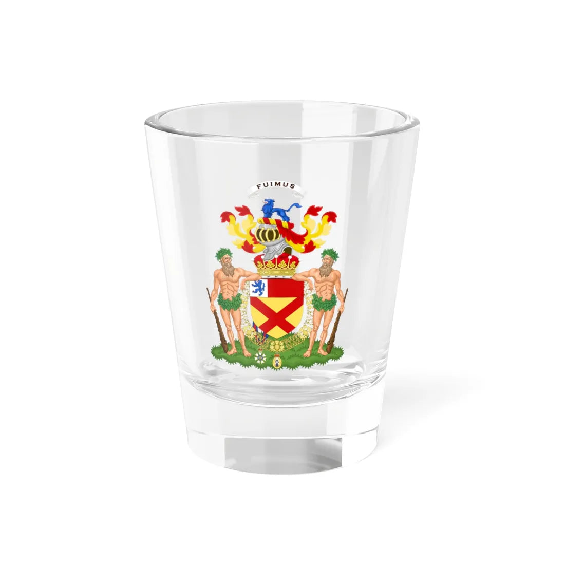Coats of Arms of Edward Bruce 10th Earl of Elgin and 14th Earl of Kincardine (Scotland) (Coat of Arms) Shot Glass 1.5oz 1.5oz - Go Mug Yourself