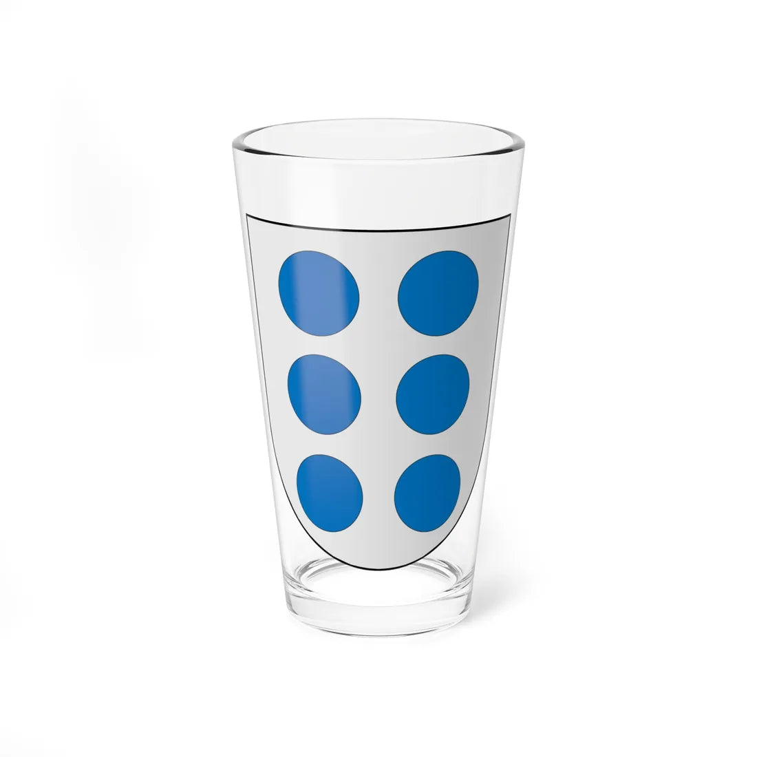 Coats of arms of families of Castro (Portugal) (Coat of Arms) Pint Glass 16oz 16oz - Go Mug Yourself