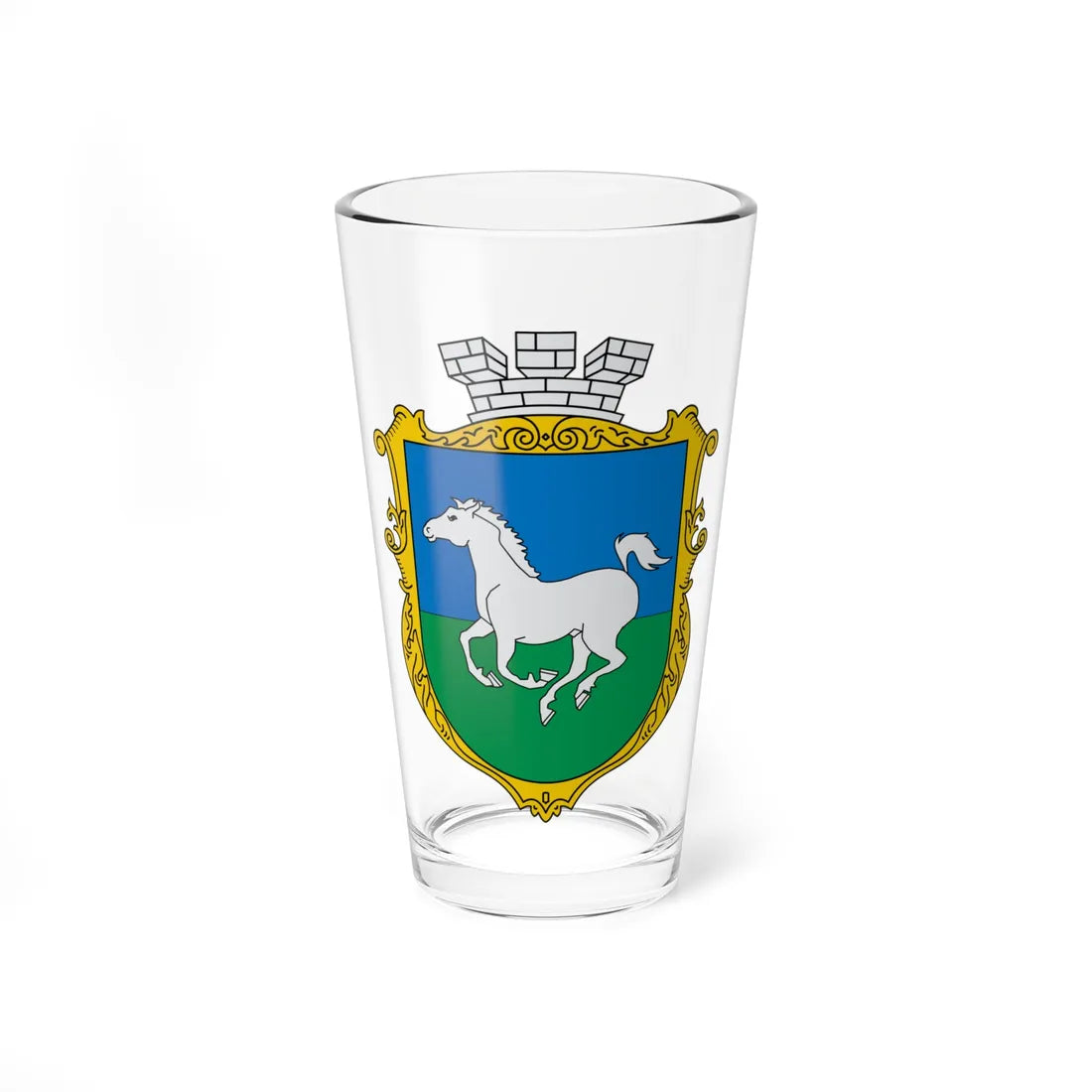 Coats of arms of Hulaypole (Spain) (Coat of Arms) Pint Glass 16oz 16oz - Go Mug Yourself