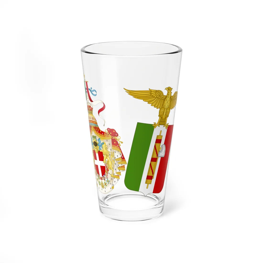 Coats of arms of Kingdom of Italy 1927-1929 Greater Arms (Italy) (Coat of Arms) Pint Glass 16oz 16oz - Go Mug Yourself