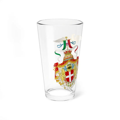 Coats of arms of Kingdom of Italy 1927-1929 Greater Arms (Italy) (Coat of Arms) Pint Glass 16oz - Go Mug Yourself