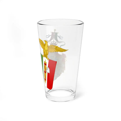 Coats of arms of Kingdom of Italy 1927-1929 Greater Arms (Italy) (Coat of Arms) Pint Glass 16oz - Go Mug Yourself