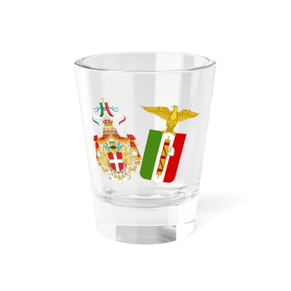 Coats of arms of Kingdom of Italy 1927-1929 Greater Arms (Italy) (Coat of Arms) Shot Glass 1.5oz 1.5oz - Go Mug Yourself