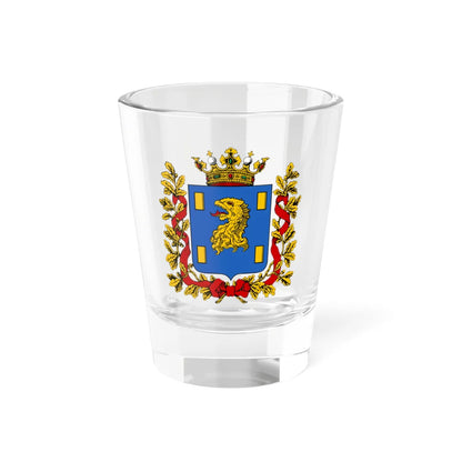 Coats of arms of Kyakhta Gradonachalstvo 1861 (Russia) (Coat of Arms) Shot Glass 1.5oz 1.5oz - Go Mug Yourself