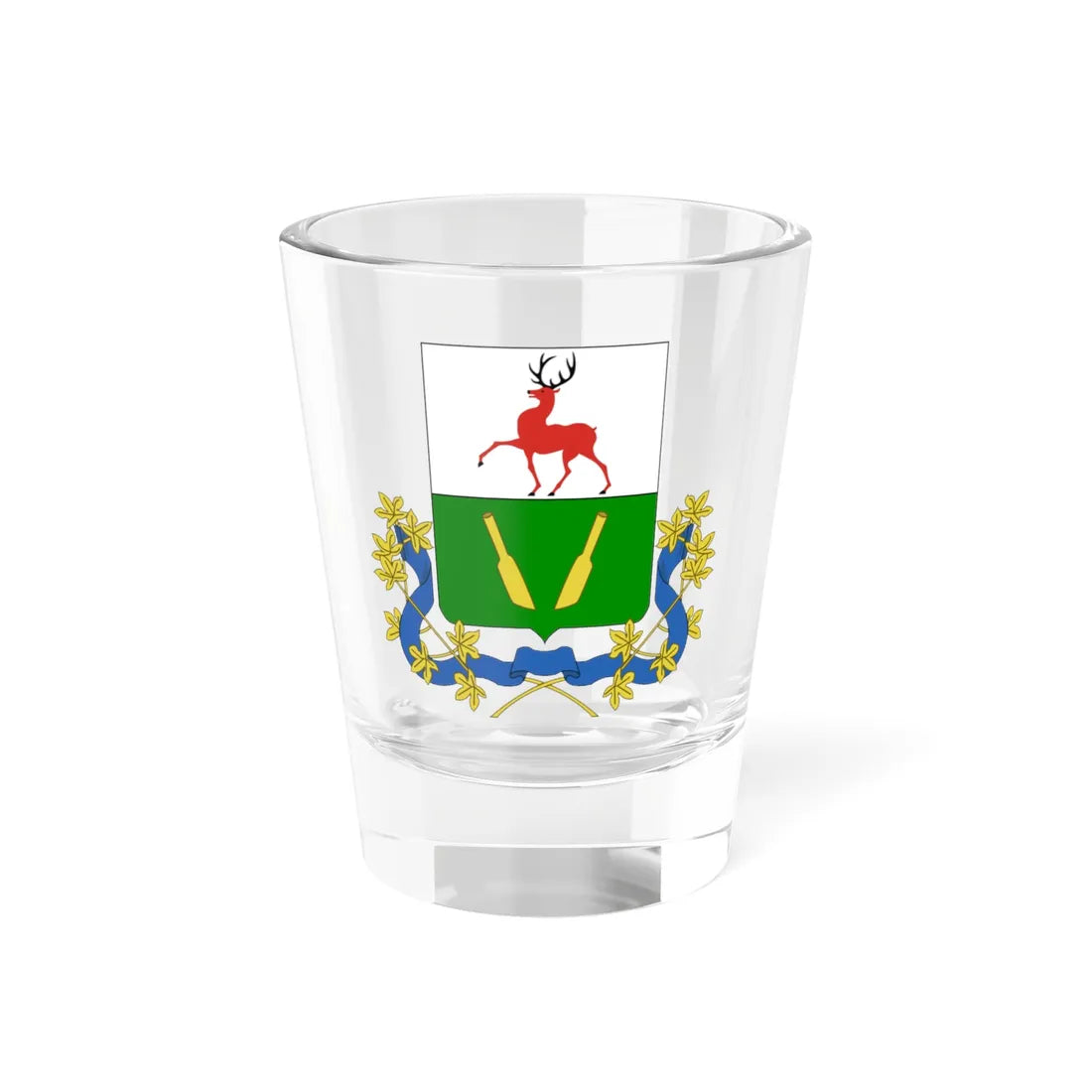 Coats of arms of Lukoyanov (Russia) (Coat of Arms) Shot Glass 1.5oz 1.5oz - Go Mug Yourself