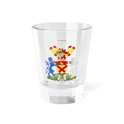 Coats of Arms of Morys Bruce 4e baron Aberdare (Scotland) (Coat of Arms) Shot Glass 1.5oz 1.5oz - Go Mug Yourself