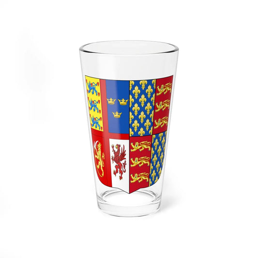 Coats of arms of Reine Philippa of Angleterre (Denmark) (Coat of Arms) Pint Glass 16oz 16oz - Go Mug Yourself