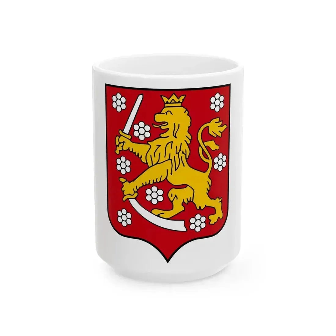 Coats of arms of the Grand Duchy of Finland - White Coffee Mug 15oz - Go Mug Yourself