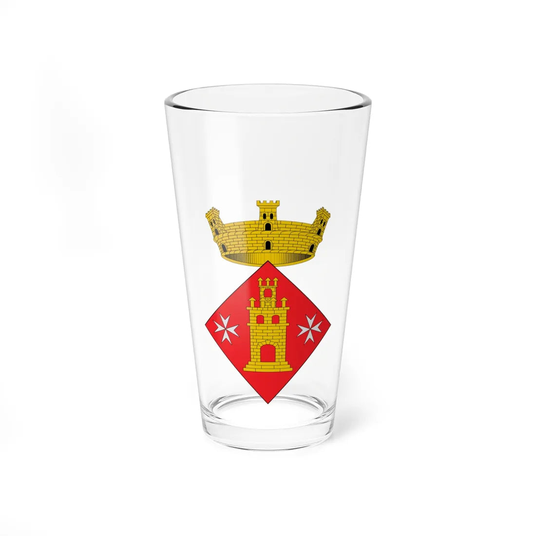 Coats of arms of Torrelameu (Spain) (Coat of Arms) Pint Glass 16oz 16oz - Go Mug Yourself