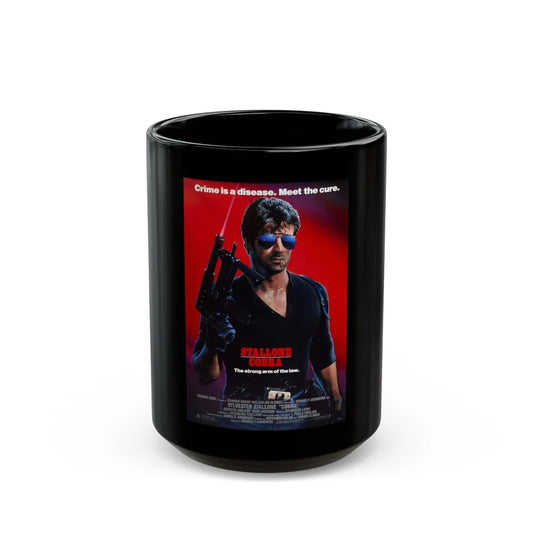 COBRA 1986 Movie Poster - Black Coffee Mug-15oz-Go Mug Yourself