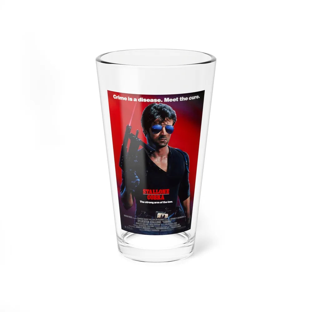 COBRA 1986 Movie Poster - Pint Glass 16oz-16oz-Go Mug Yourself