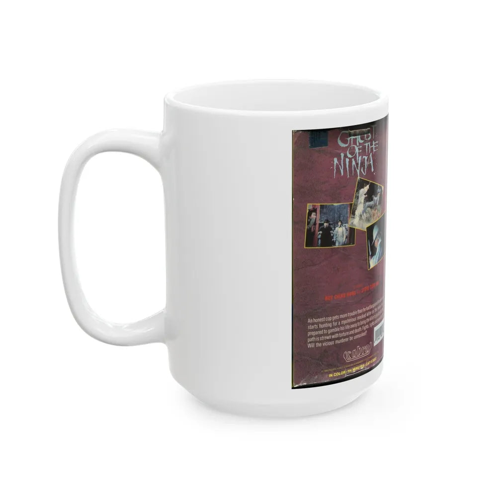 COBRA GHOST OF THE NINJA (VHS COVER) - White Coffee Mug-Go Mug Yourself