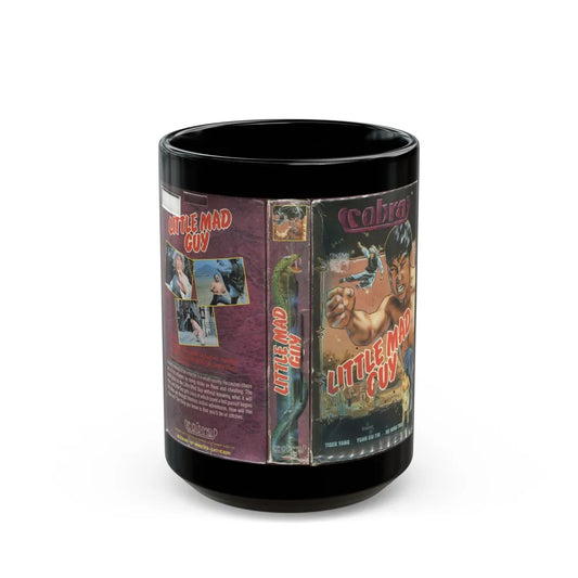 COBRA LITTLE MAD GUY (VHS COVER) - Black Coffee Mug-15oz-Go Mug Yourself