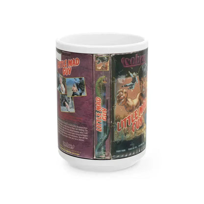 COBRA LITTLE MAD GUY (VHS COVER) - White Coffee Mug 15oz - Go Mug Yourself