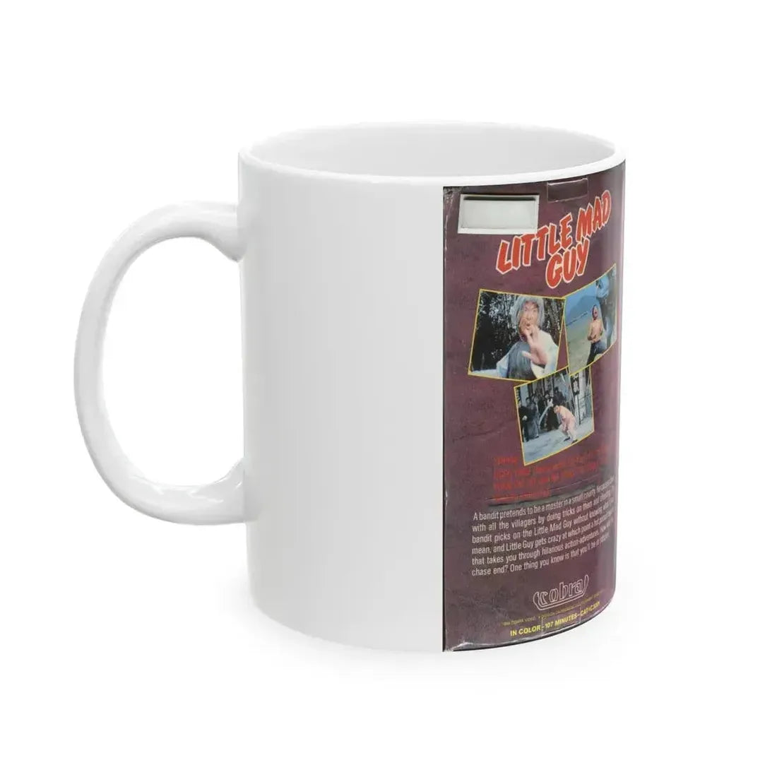 COBRA LITTLE MAD GUY (VHS COVER) - White Coffee Mug - Go Mug Yourself