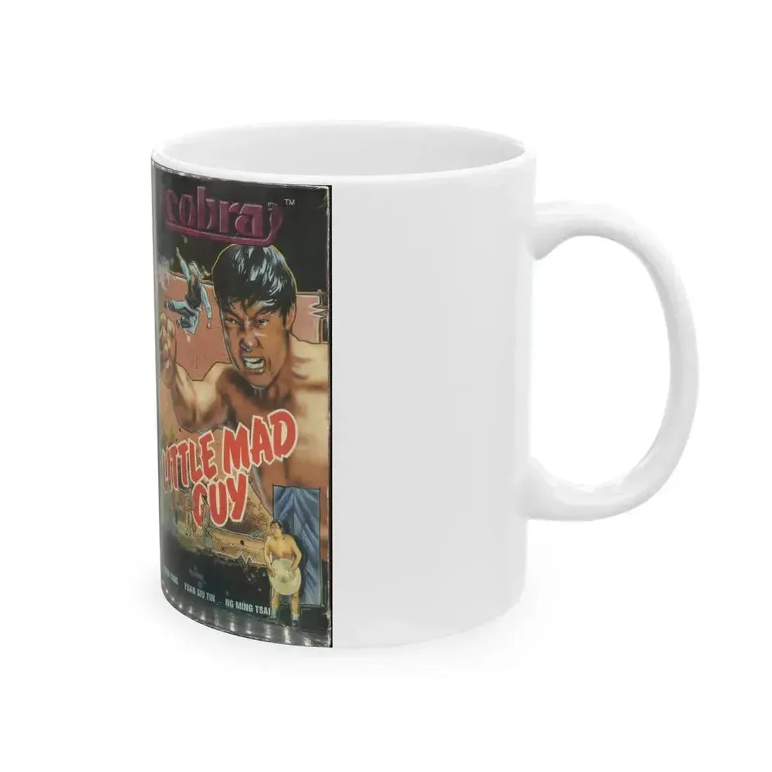 COBRA LITTLE MAD GUY (VHS COVER) - White Coffee Mug - Go Mug Yourself