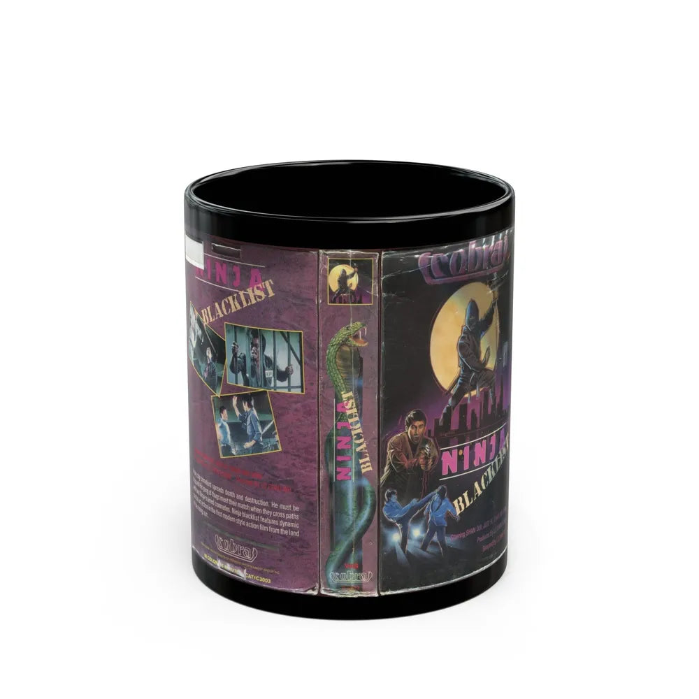 COBRA NINJA BLACKLIST (VHS COVER) - Black Coffee Mug-11oz-Go Mug Yourself