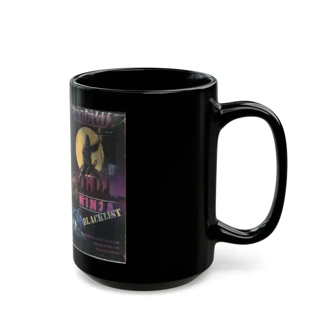 COBRA NINJA BLACKLIST (VHS COVER) - Black Coffee Mug - Go Mug Yourself