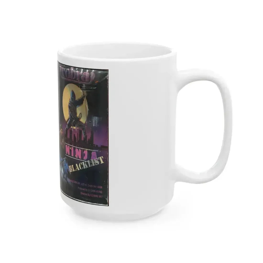 COBRA NINJA BLACKLIST (VHS COVER) - White Coffee Mug - Go Mug Yourself