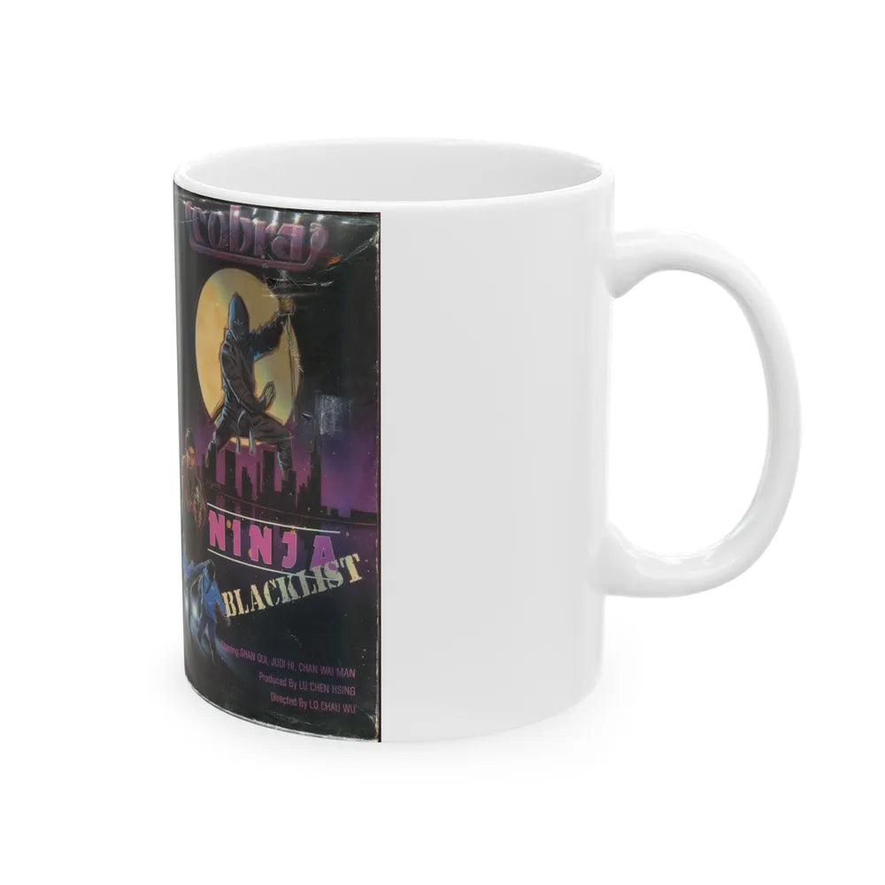 COBRA NINJA BLACKLIST (VHS COVER) - White Coffee Mug-Go Mug Yourself