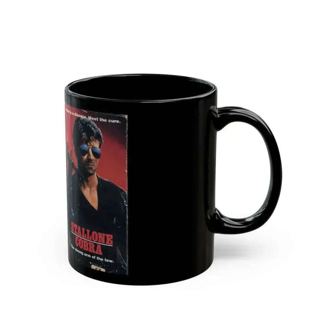 COBRA STALLONE (VHS COVER) - Black Coffee Mug - Go Mug Yourself