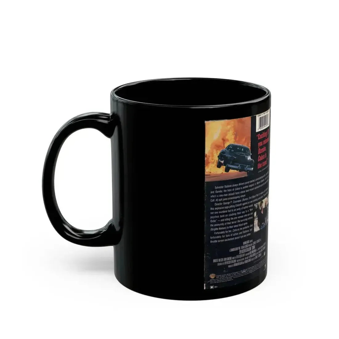 COBRA STALLONE (VHS COVER) - Black Coffee Mug - Go Mug Yourself