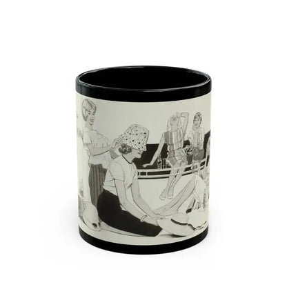 Coca-Cola ad illustration - Black Coffee Mug 11oz - Go Mug Yourself