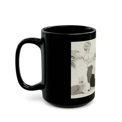 Coca-Cola ad illustration - Black Coffee Mug - Go Mug Yourself