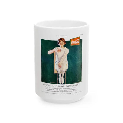 Coca-Cola ad, The Ladies' Home Journal, April, 1925 - White Coffee Mug 15oz - Go Mug Yourself
