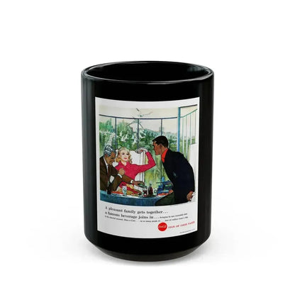 Coca-Cola ad, This Week Magazine, February 10, 1957 - Black Coffee Mug 15oz - Go Mug Yourself