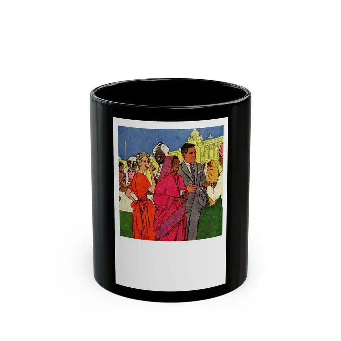 Coca-Cola advertisement (1), 1957 - Black Coffee Mug 11oz - Go Mug Yourself