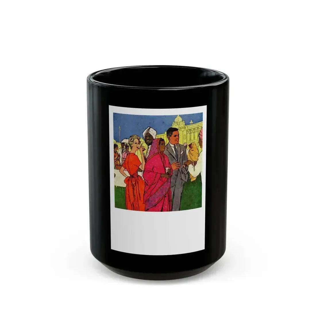 Coca-Cola advertisement (1), 1957 - Black Coffee Mug 15oz - Go Mug Yourself