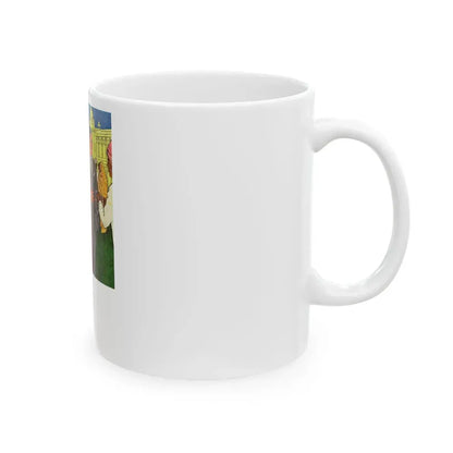 Coca-Cola advertisement (1), 1957 - White Coffee Mug - Go Mug Yourself