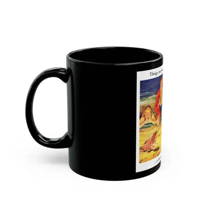 Coca-Cola advertisement, 1940's - Black Coffee Mug - Go Mug Yourself