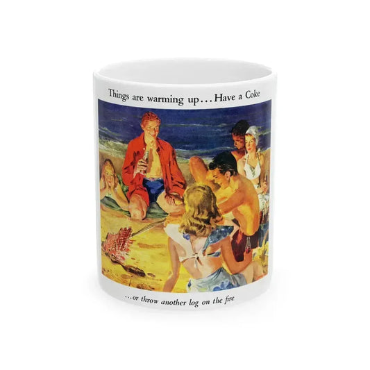 Coca-Cola advertisement, 1940's - White Coffee Mug 11oz - Go Mug Yourself
