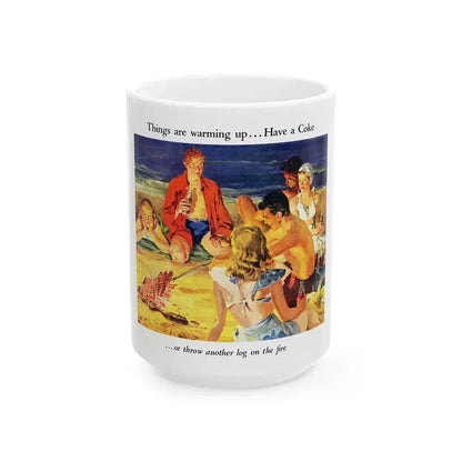 Coca-Cola advertisement, 1940's - White Coffee Mug 15oz - Go Mug Yourself