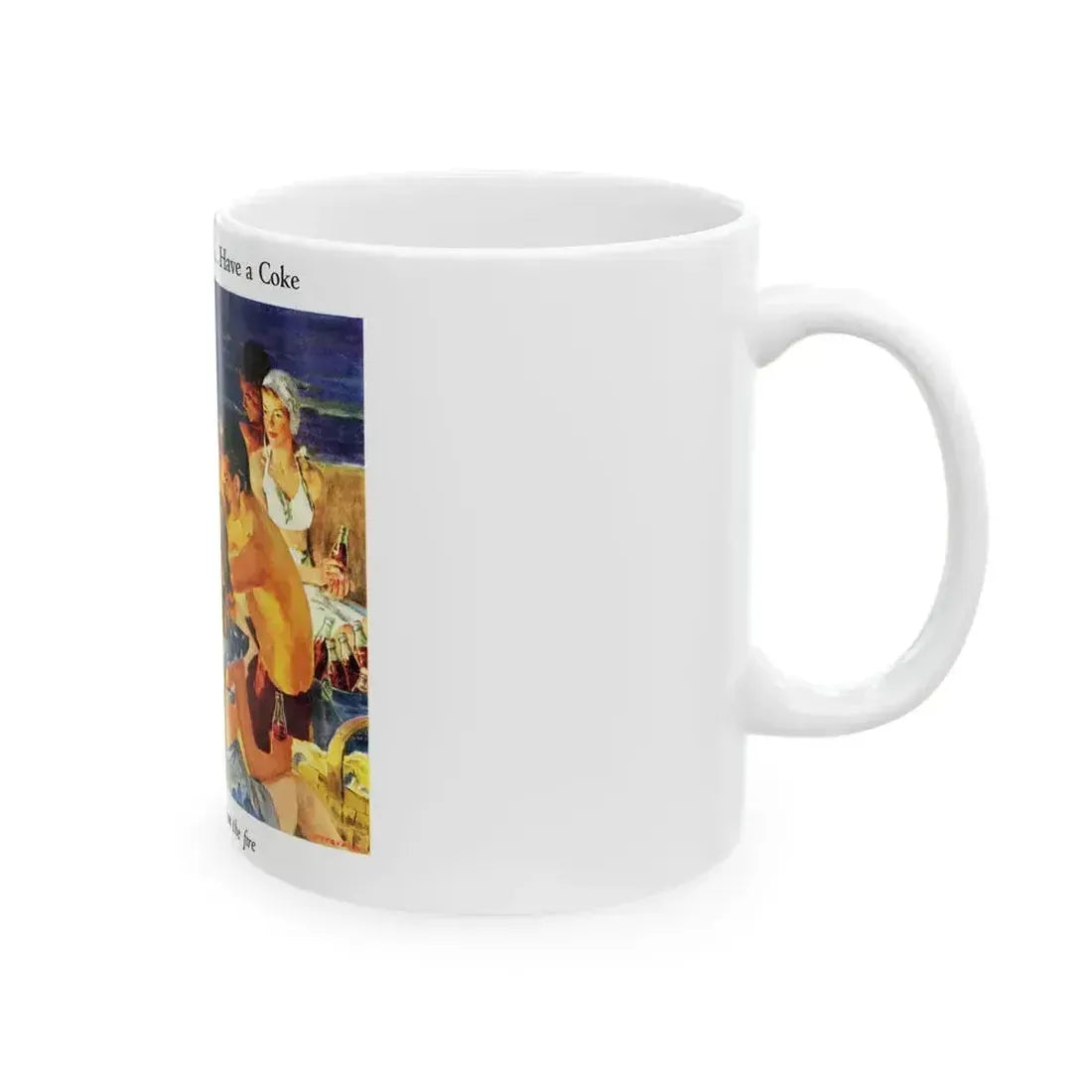 Coca-Cola advertisement, 1940's - White Coffee Mug - Go Mug Yourself