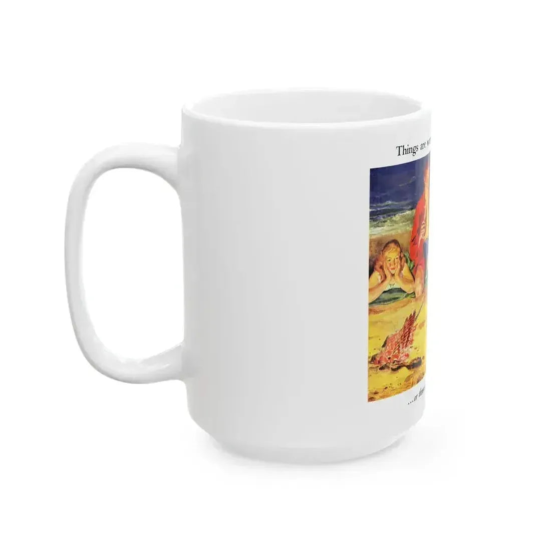 Coca-Cola advertisement, 1940's - White Coffee Mug - Go Mug Yourself