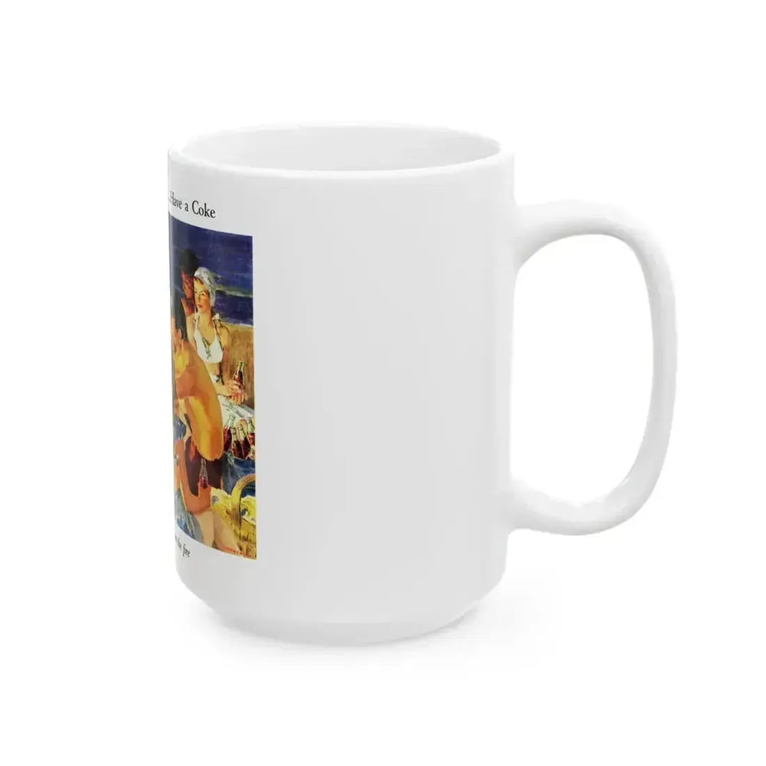 Coca-Cola advertisement, 1940's - White Coffee Mug - Go Mug Yourself