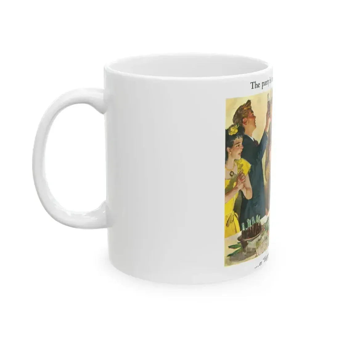 Coca-Cola advertisement, 1945 - White Coffee Mug - Go Mug Yourself